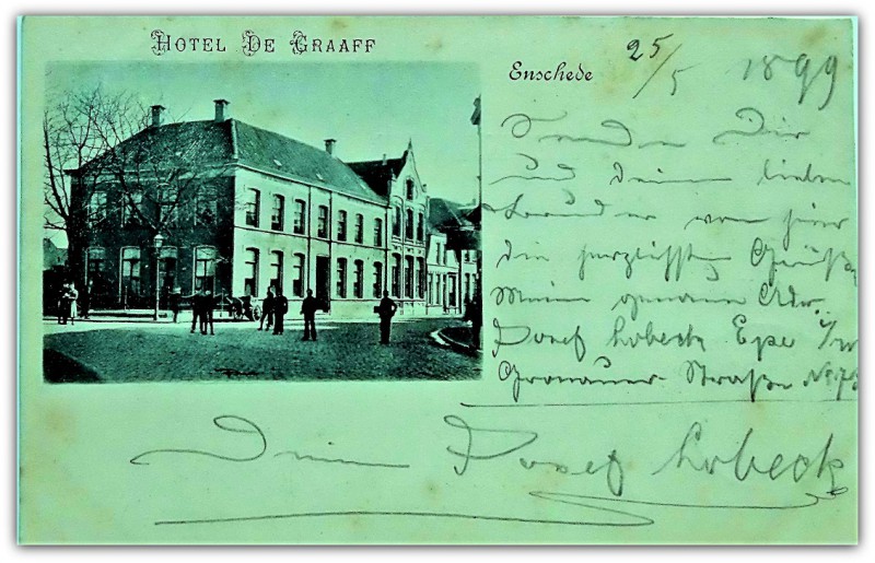 Haaksbergerstraat 1 Hotel De Graaff 1899.jpg