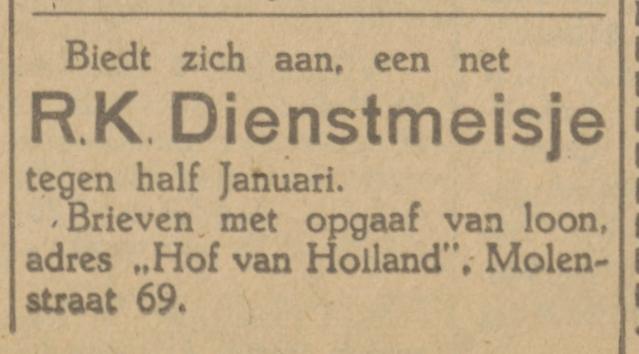Molenstraat 69 Hof van Holland advertentie Tubantia 8-12-1925.jpg