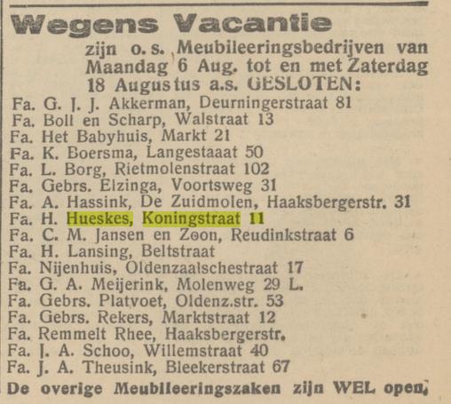 Koningstraat 11 Fa. H. Hueskes advertentie Het Parool 2-8-1945.jpg