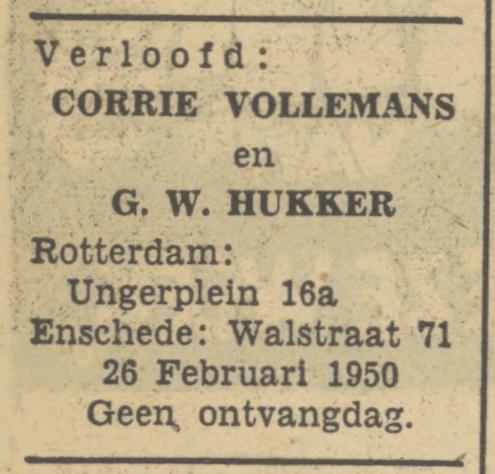 Walstraat 71 G.W. Hukker advertentie Tubantia 18-2-1950.jpg