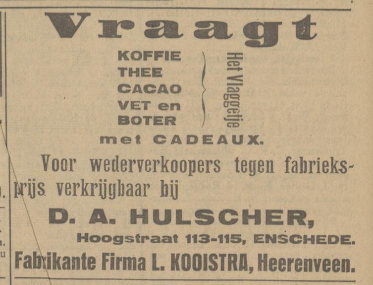 Hoogstraat 113-115 D.A. Hulscher advertentie Tubantia 7-7-1923.jpg