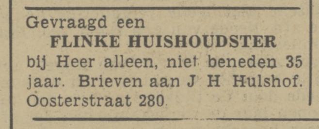 Oosterstraat 280 J.H. Hulshof advertentie Tubantia 21-1-1941.jpg