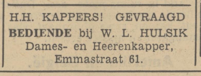 Emmastraat 61 W.L. Hulsik advertentie Tubantia 26-10-1939.jpg