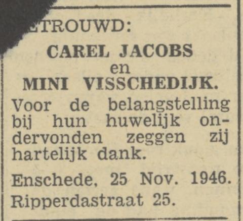Ripperdastraat 25 C. Jacobs advertentie Tubantia 25-11-1946.jpg