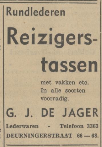 Deurningerstraat 66-68 G.J. de Jager advertentie Tubantia 10-5-1941.jpg