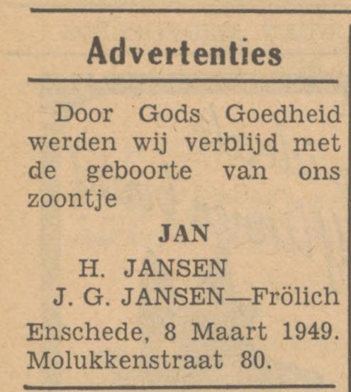 Molukkenstraat 80 H. Jansen advertentie Tubantia 8-3-1949.jpg