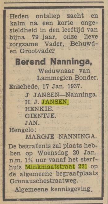 Minkmaatstraat 221 H.J. Jansen advertentie Tubantia 18-1-1937.jpg