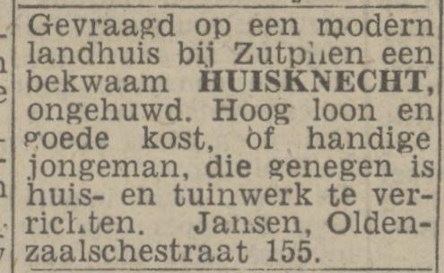 Oldenzaalsestraat 155 Jansen advertentie Twentsch nieuwsblad 13-5-1944.jpg