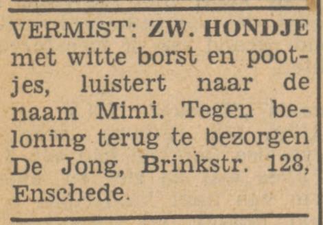 Brinkstraat 128 de Jong advertentie Tubantia 10-2-1949.jpg