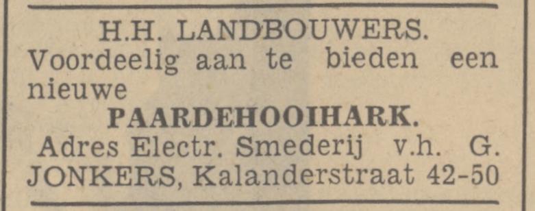 Kalanderstraat 42-50 Electr. Smederij v.h. G. Jonkers advertentie Tubantia 12-6-1937.jpg