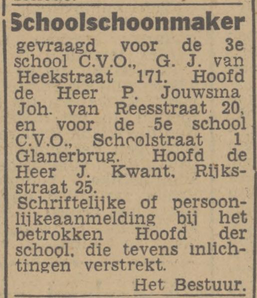 Johan van Reesstraat 20 advertentie Twentsch nieuwsblad 23-9-1944.jpg