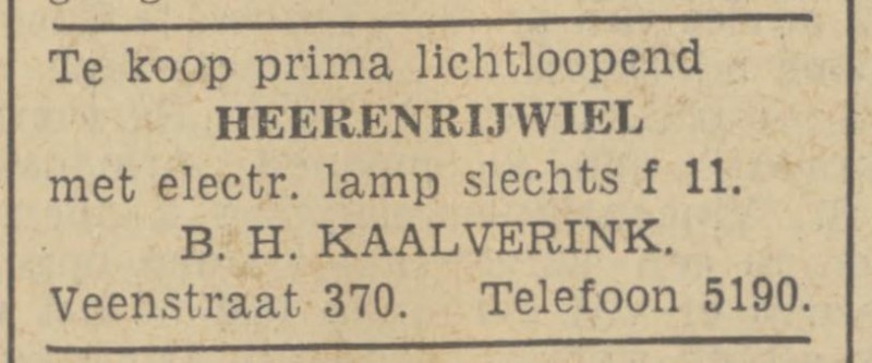 Veenstraat 370 B.H. Kaalverink advertentie Tubantia 25-2-1939.jpg