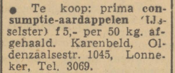 Oldenzaalsestraat 1045 Karenbeld advertentie Tubantia 1-12-1951.jpg