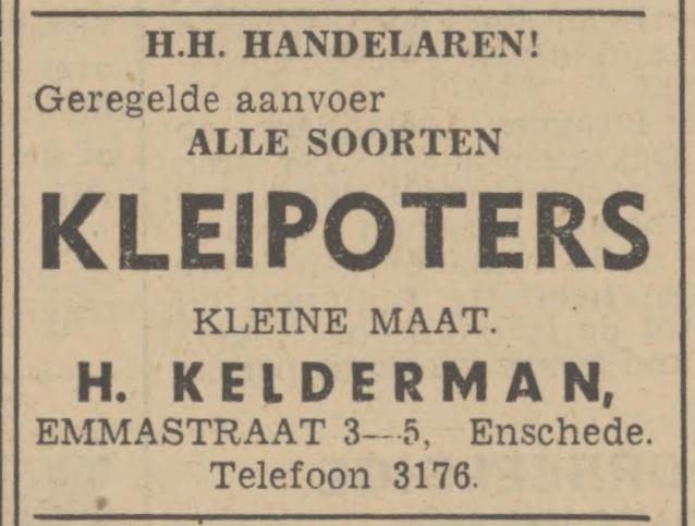 Emmastraat 3-5 H. Kelderman advertentie Tubantia 27-4-1942.jpg