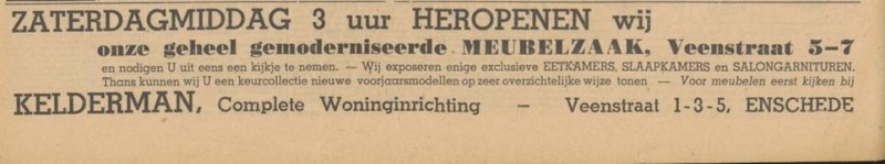 Veenstraat 1-3-5-7  Kelderman Woninginrichting advertententie Tubantia 4-3-1949.jpg