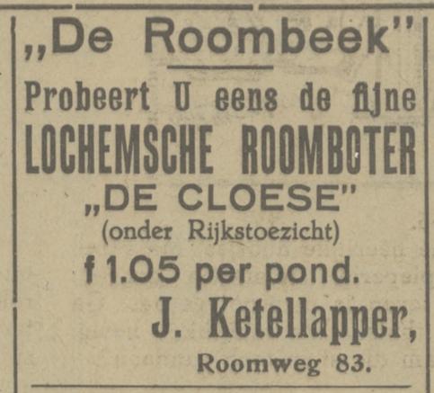 Roomweg 83 J. Ketellapper advertentie Tubantia 21-4-1926.jpg