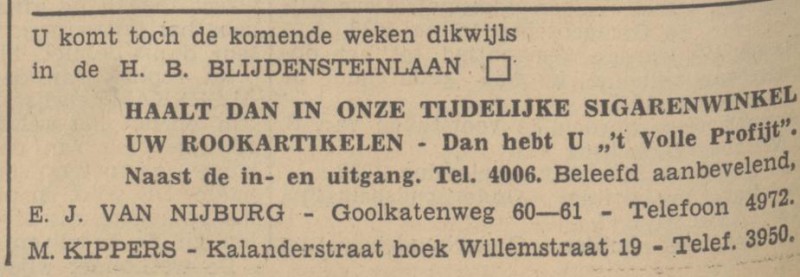 Willemstraat 19 hoek Kalanderstraat M. Kippers advertentie Tubantia 22-8-1936.jpg