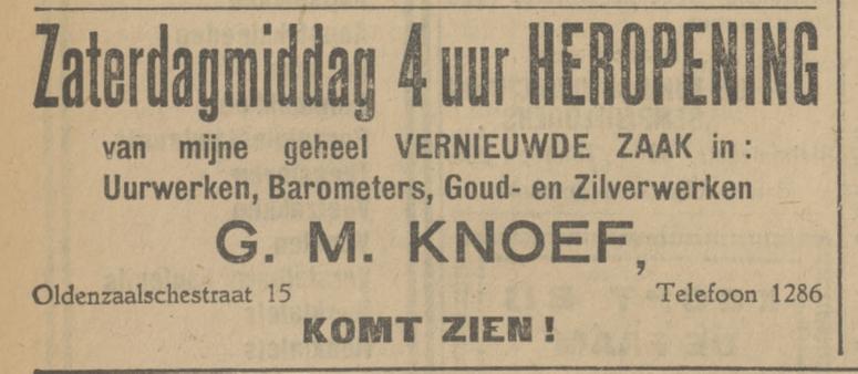 Oldenzaalsestraat 15 G.M. Knoef advertentie Tubantia 26-11-1927.jpg