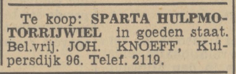 Kuipersdijk 96 Joh. Knoeff rijwielhandel advertentie Tubantia 9-6-1937.jpg