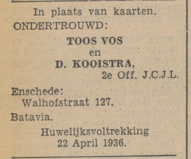 Walhofstraat 127 D. Kooistra advertentie Tubantia 9-4-1936.jpg