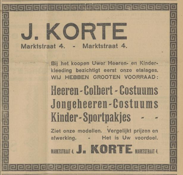 Marktstraat 4 J. Korte advertentie Tubantia 13-4-1927.jpg