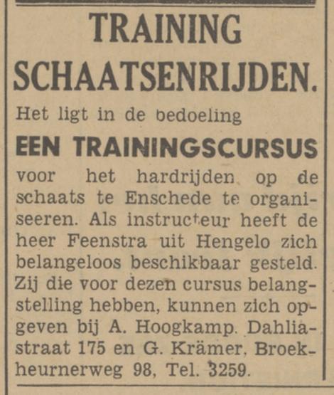 Broekheurnerweg 98 G. Krämer krantenbericht Tubantia 23-10-1942.jpg