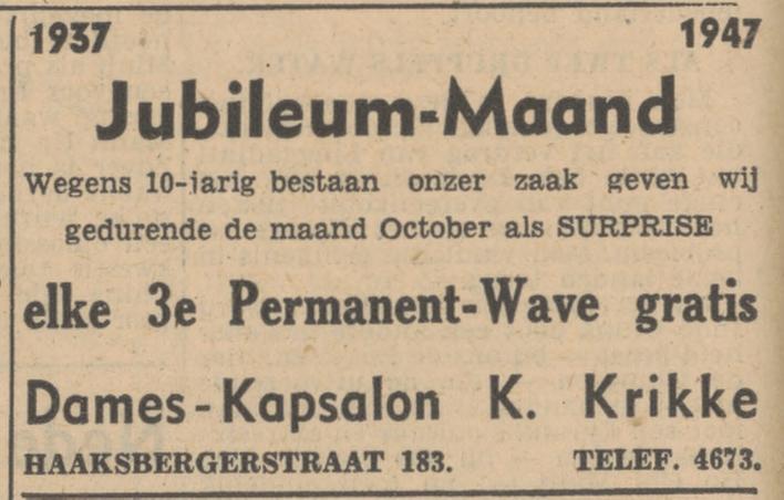 Haaksbergerstraat 183 K. Krikke advertentie Tubantia 30-9-1947.jpg