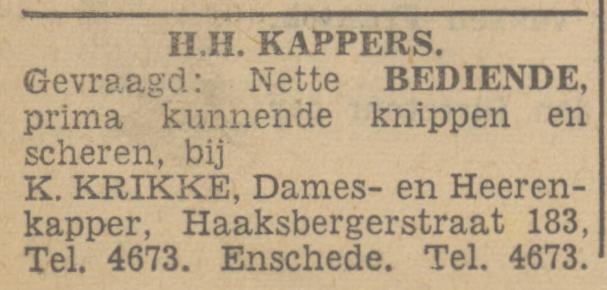 Haaksbergerstraat 183 K. Krikke advertentie Tubantia 23-7-1941.jpg