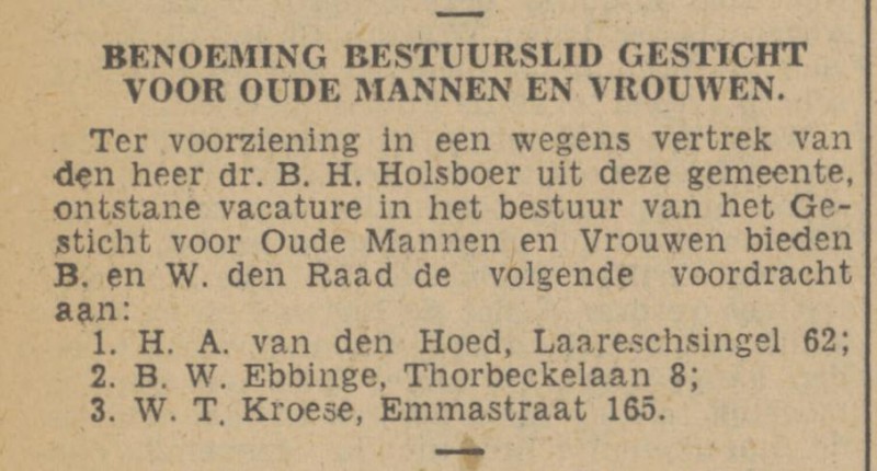 Emmastraat 165 W.T. Kroese krantenbericht Tubantia 17-7-1940.jpg