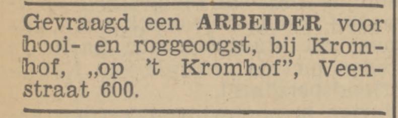 Veenstraat 600 't Kromhof advertentie Tubantia 7-6-1939.jpg