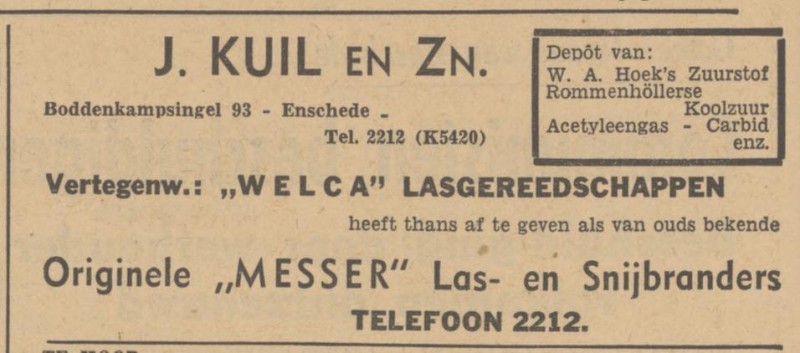Boddenkampsingel 93 J. Kuil en Zn advertentie Tubantia 28-9-1948.jpg