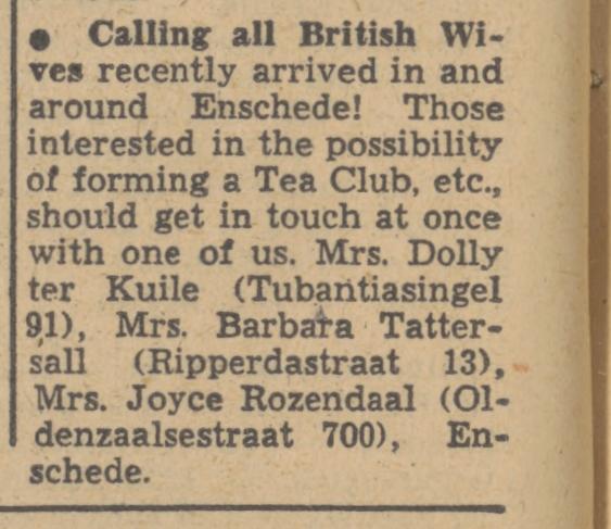 Tubantiasingel 91 Mrs. Dolly ter Kuile advertentie Tubantia 25-10-1947.jpg