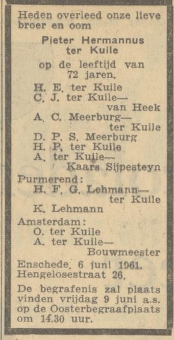 Hengelosestraat 26 P.H. ter Kuile overlijdensadvertentie Algemeen Handelsblad 8-6-1961.jpg