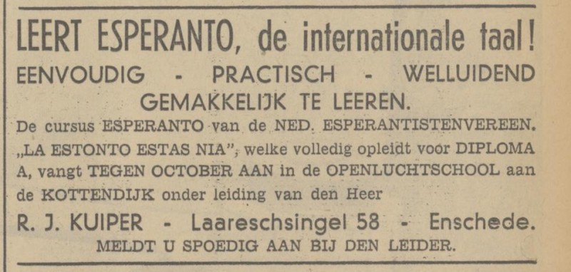 Laaressingel 58 R.J. Kuiper advertentie Tubantia 28-9-1938.jpg