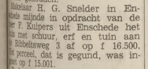 Ribbeltsweg 3 F. Kuipers krantenbericht Tubantia 27-9-1967.jpg
