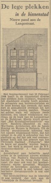 Langestraat 22 kunstnijverheidshuis krantenbericht Tubantia 19-11-1948.jpg