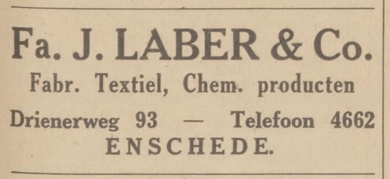 Drienerweg 93 Fa. J. Laber & Co. advertentie 27-8-1936.jpg