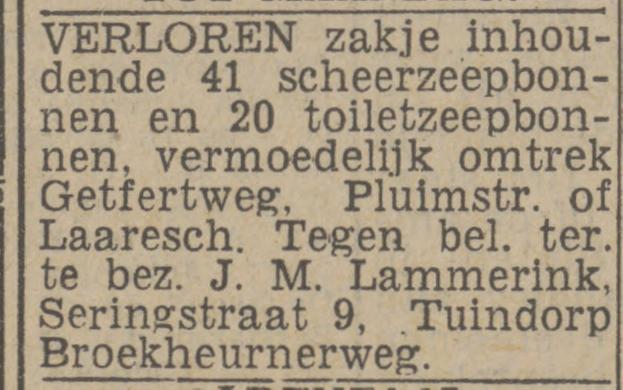 Seringstraat 9 Tuindorp Broekheurne advertentie Twentsch nieuwsblad 6-5-1943.jpg