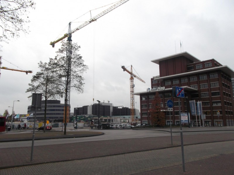Ziekenhuis in aanbouw met toekomstig Koningsplein.JPG