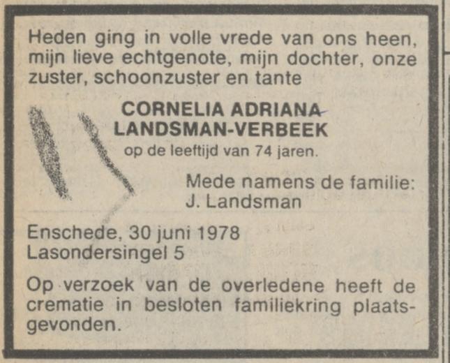 Lasondersingel 5 J. Landsman advertentie NRC Handelsblad 4-7-1978.jpg