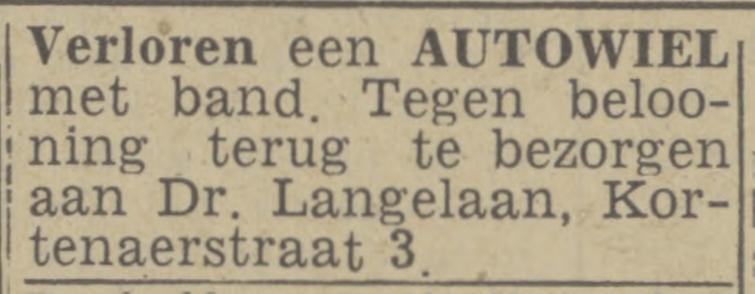 Kortenaerstraat 3 Dr. Langelaan advertentie Twentsch nieuwsblad 21-10-1943.jpg