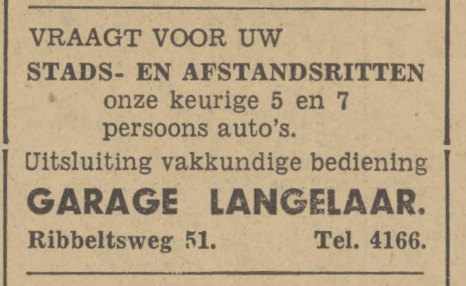 Ribbeltsweg 51 Garage Langelaar advertentie Tubantia 2-1-1936.jpg