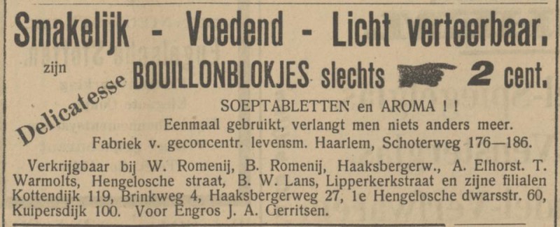 1e Hengeloschedwarsstraat 60 filiaal B.W. Lans advertentie Tubantia 18-5-1912.jpg