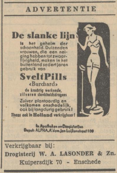 Kuipersdijk 70 W.A. Lasonder Drogisterij advertentie Tubantia 30-6-1951.jpg