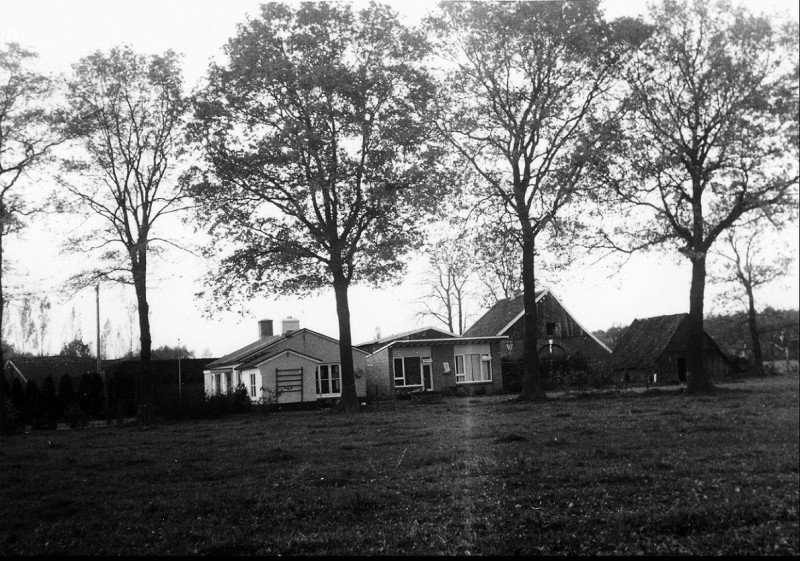 Noord Esmarkerrondweg 149 Zomerhuisjes bij een boerderij op het erf. Velve Lindenhof Stokhorst 9-11-1958.jpg