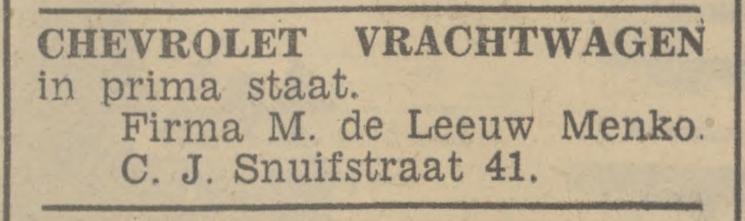 C.J. Snuifstraat 41 Fa. M. de Leeuw Menko advertentie Tubantia 19-8-1939.jpg