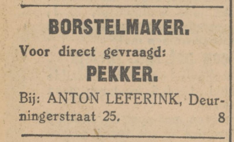 Deurningerstraat 25 Aton Leferink advertentie Tubantia 13-3-1930.jpg