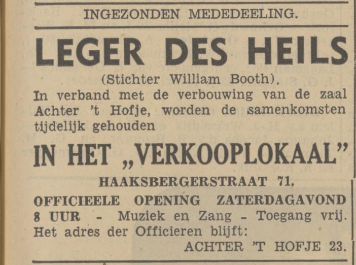 Achter 't Hofje 23 Leger des Heils advertentie Tubantia 14-7-1939.jpg