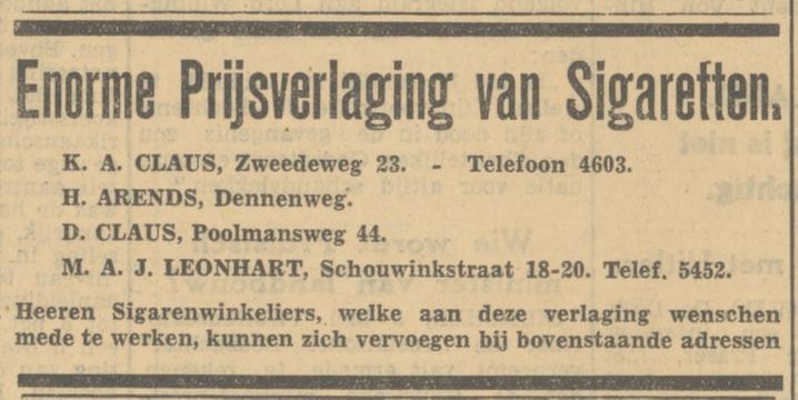 Schouwinkstraat 18-20 M.A.J. Leonhart advertentie Tubantia 5-5-1933.jpg