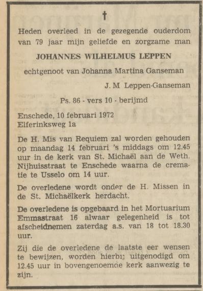 Elferinksweg 1a J.W. Leppen overlijdensadvertentie 11-2-1972.jpg